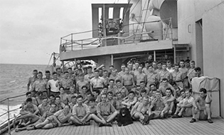 gander on board ship