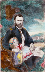 President Grant in a colorized CDV